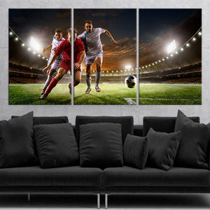 Soccer Game Wall Art Canvas Print-Stunning Canvas Prints