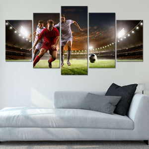 Soccer Game Wall Art Canvas Print-Stunning Canvas Prints