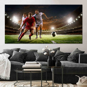 Soccer Game Wall Art Canvas Print-Stunning Canvas Prints