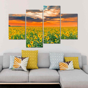 Sunflower Field Wall Art Canvas-Stunning Canvas Prints