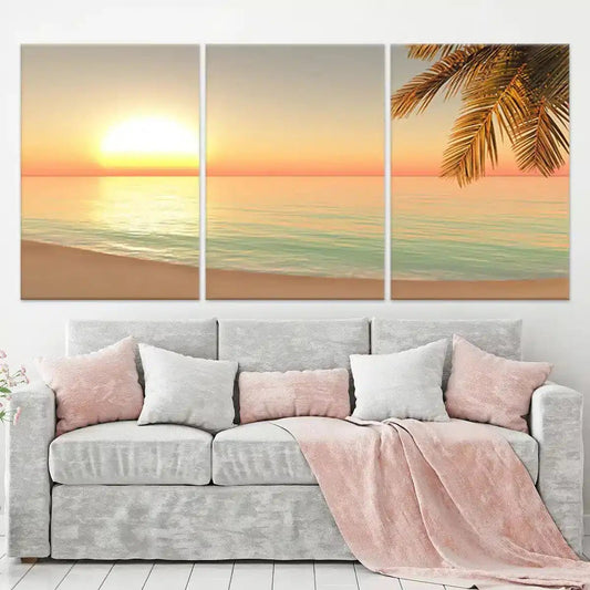 Sunrise On The Beach Wall Art-Stunning Canvas Prints