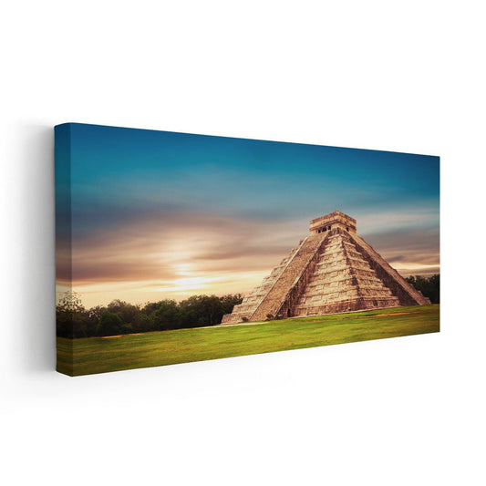 Temple Of Kukulkan Pyramid Wall Art-Stunning Canvas Prints