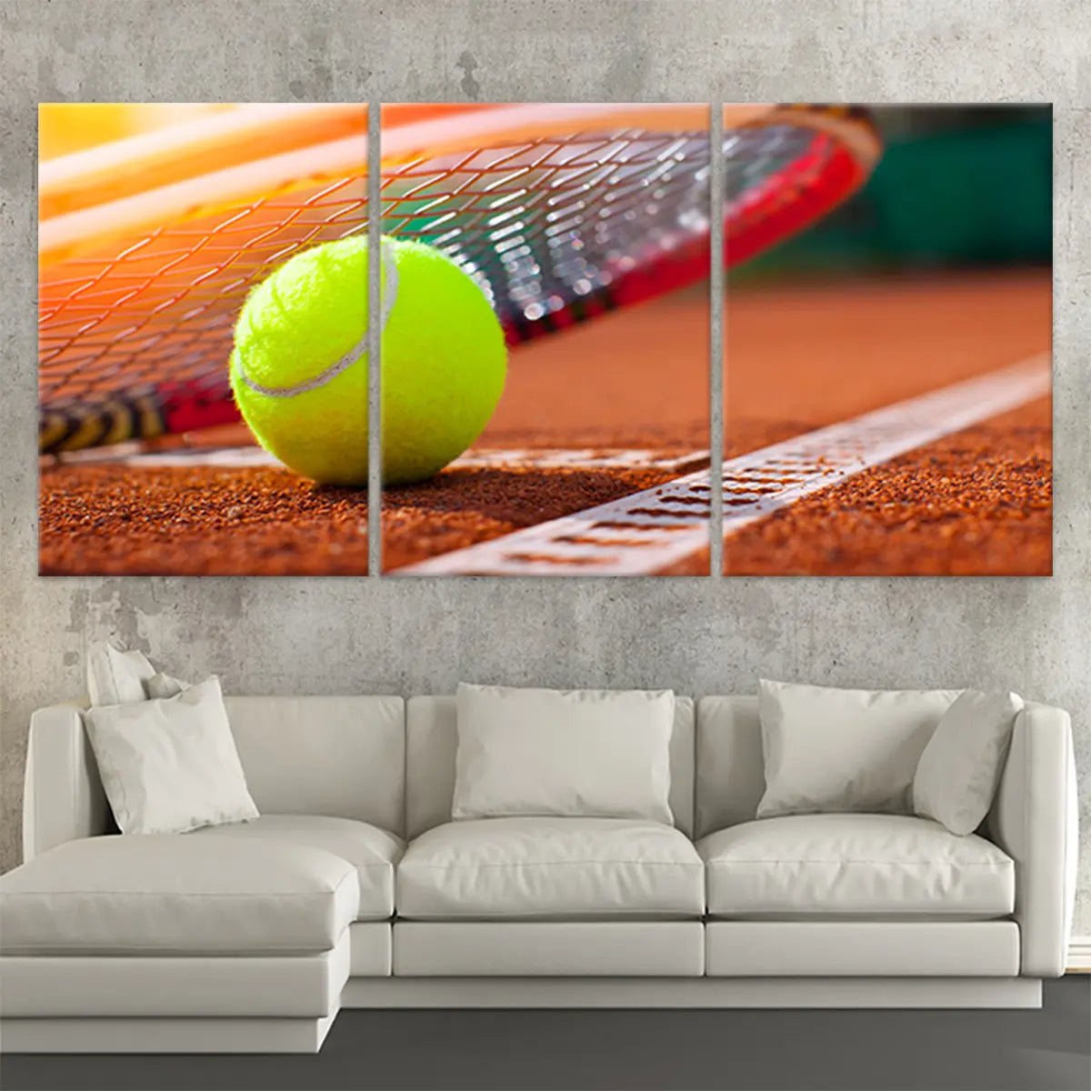 Modern Tennis Ball Wall Art Canvas Print-Stunning Canvas Prints