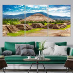 Teotihuacan Pyramids Wall Art-Stunning Canvas Prints