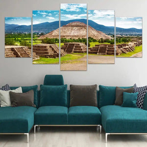 Teotihuacan Pyramids Wall Art-Stunning Canvas Prints