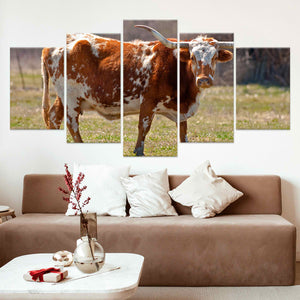 Majestic Texas Longhorn Wall Art Canvas-Stunning Canvas Prints