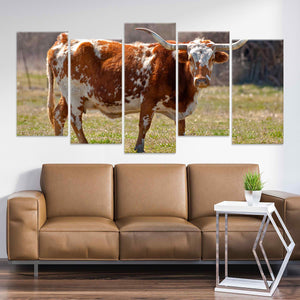 Majestic Texas Longhorn Wall Art Canvas-Stunning Canvas Prints