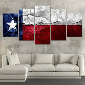 Texas Flag Wall Art Canvas Print-Stunning Canvas Prints