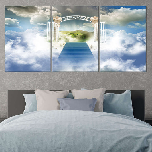 Stairway To Jesus Christ Wall Art Canvas Print-Stunning Canvas Prints