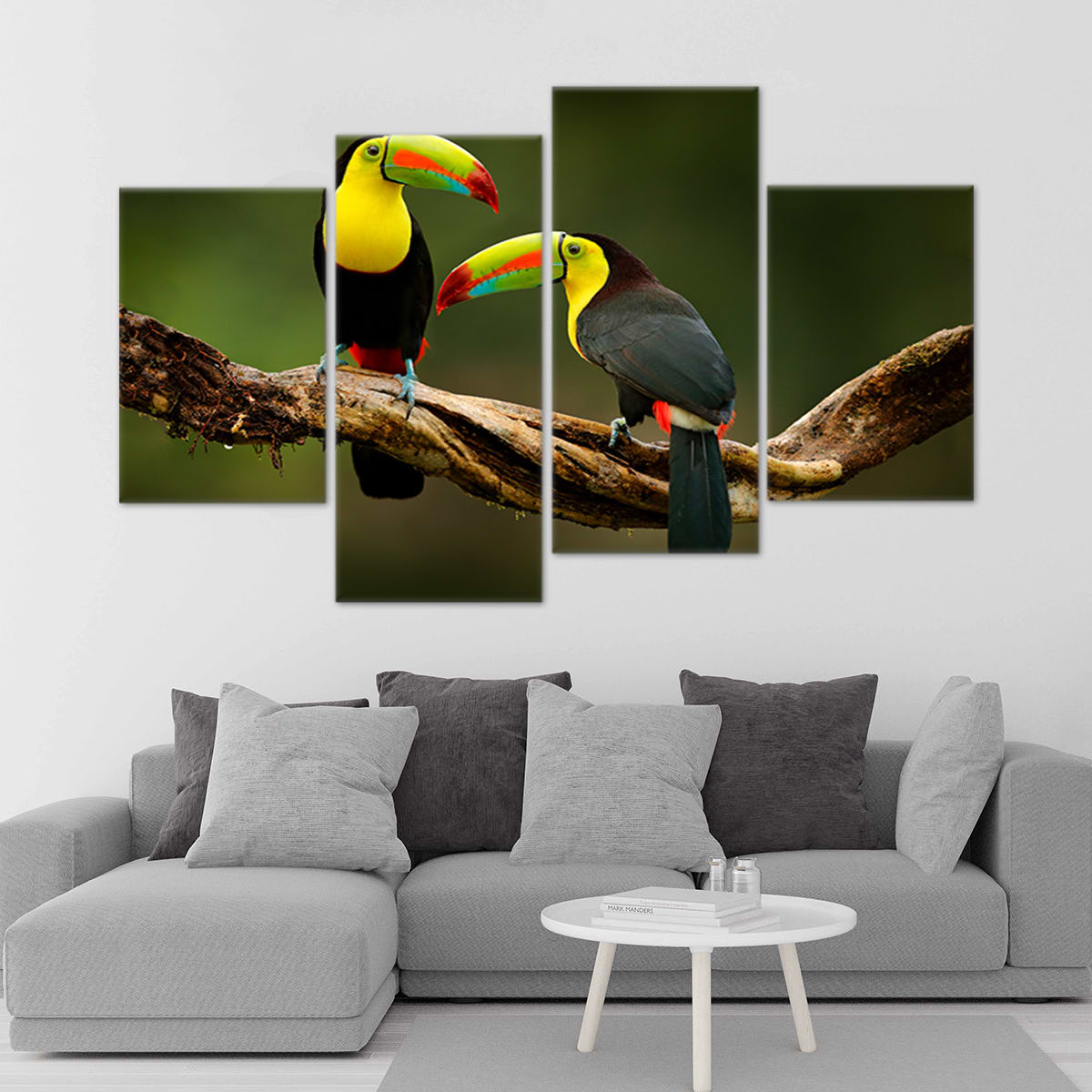 Toucans On Branch Wall Art Canvas-Stunning Canvas Prints