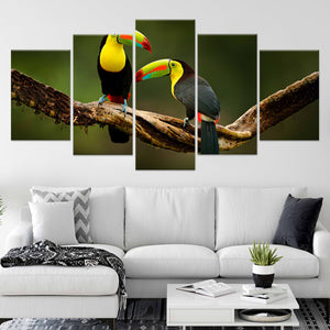 Toucans On Branch Wall Art Canvas-Stunning Canvas Prints