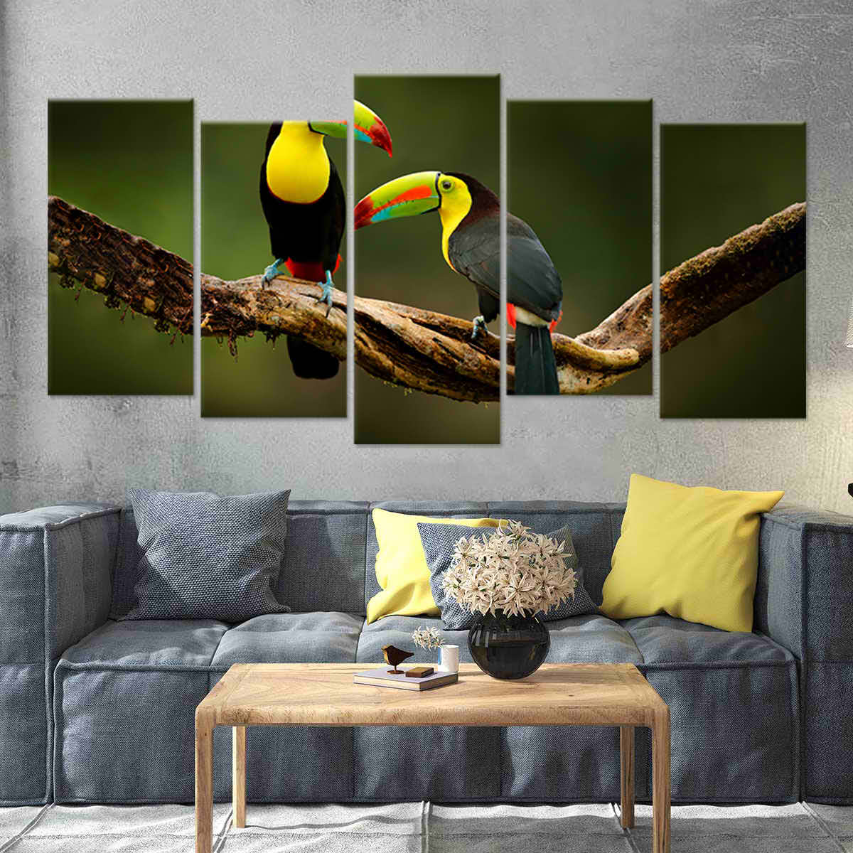 Toucans On Branch Wall Art Canvas-Stunning Canvas Prints