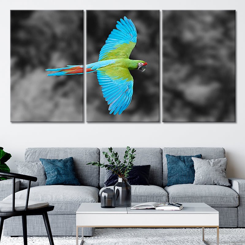 Tropical Macaw Parrot Wall Art Canvas-Stunning Canvas Prints