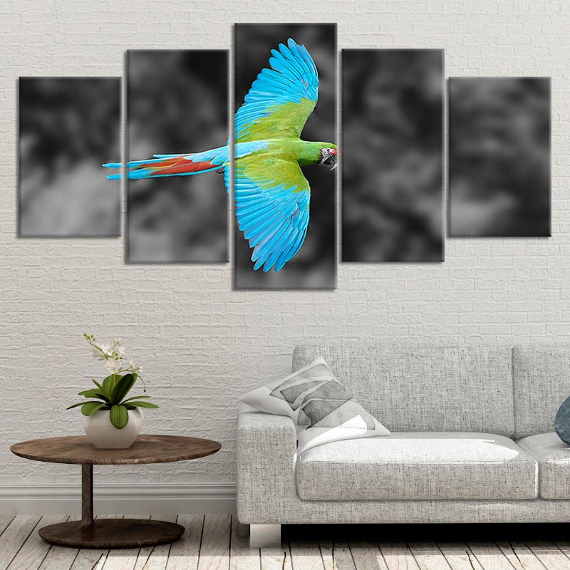 Tropical Macaw Parrot Wall Art Canvas-Stunning Canvas Prints