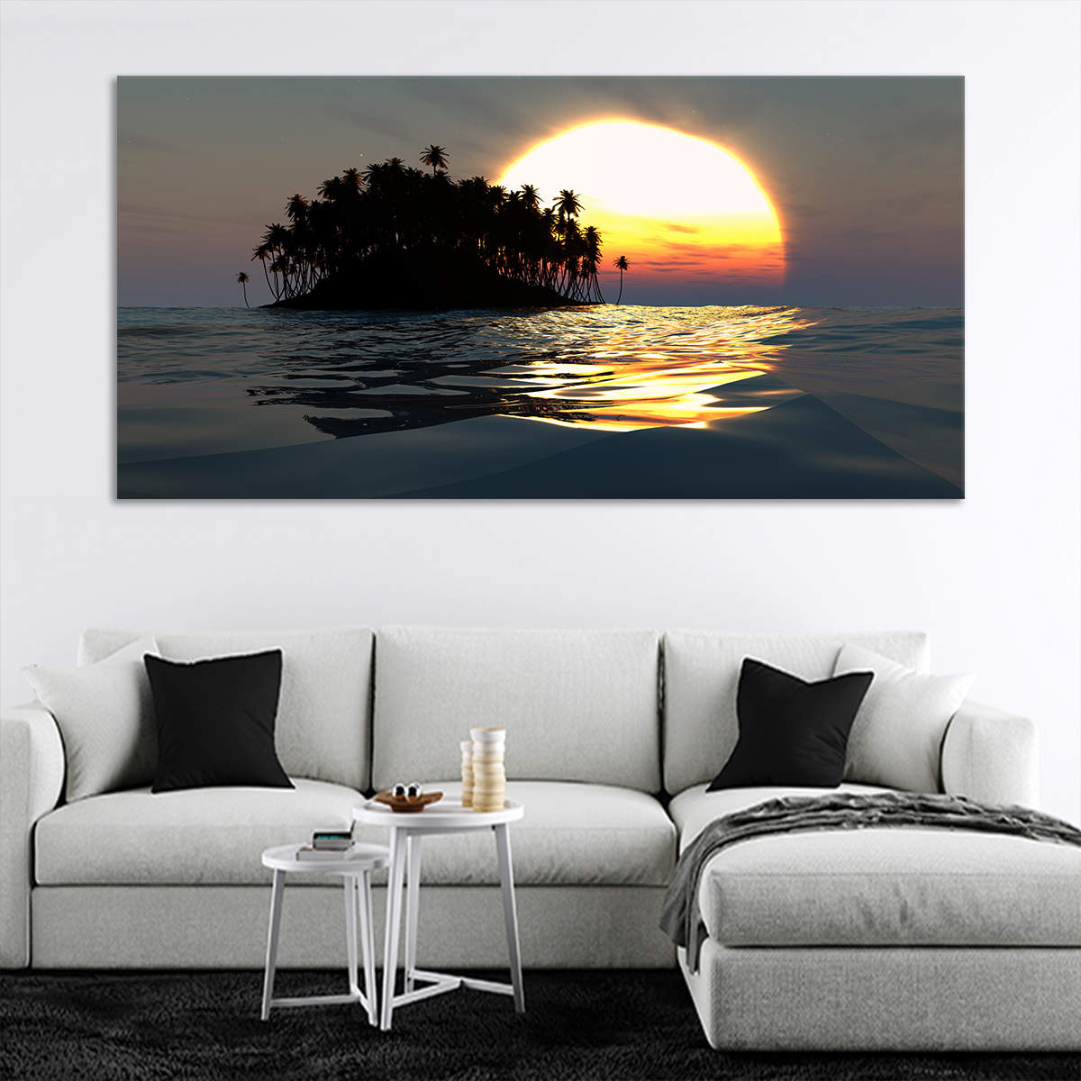 Tropical Sunset Wall Art Canvas-Stunning Canvas Prints