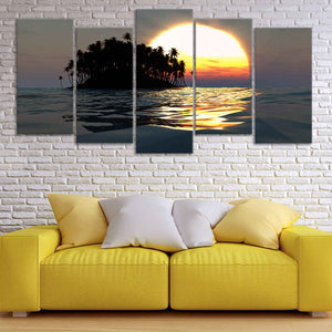 Tropical Sunset Wall Art Canvas-Stunning Canvas Prints