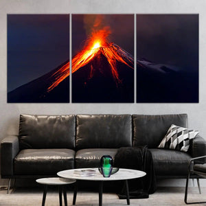 Erupting Volcano Wall Art Canvas-Stunning Canvas Prints