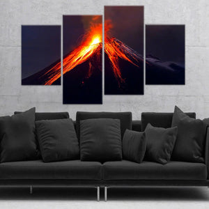 Erupting Volcano Wall Art Canvas-Stunning Canvas Prints