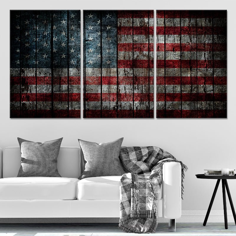 USA Flag Canvas Wall Art: patriot artwork, patriotic wall art, american flag canvas wall art, usa flag print