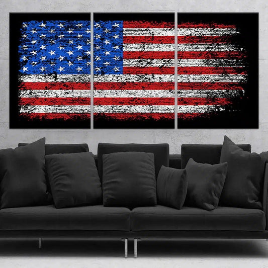 United States Flag Wall Art Canvas Print-Stunning Canvas Prints