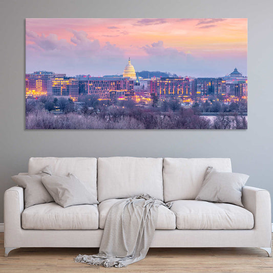 Washington DC Skyline Wall Art Canvas-Stunning Canvas Prints