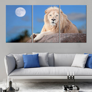 White King Lion Wall Art Canvas-Stunning Canvas Prints