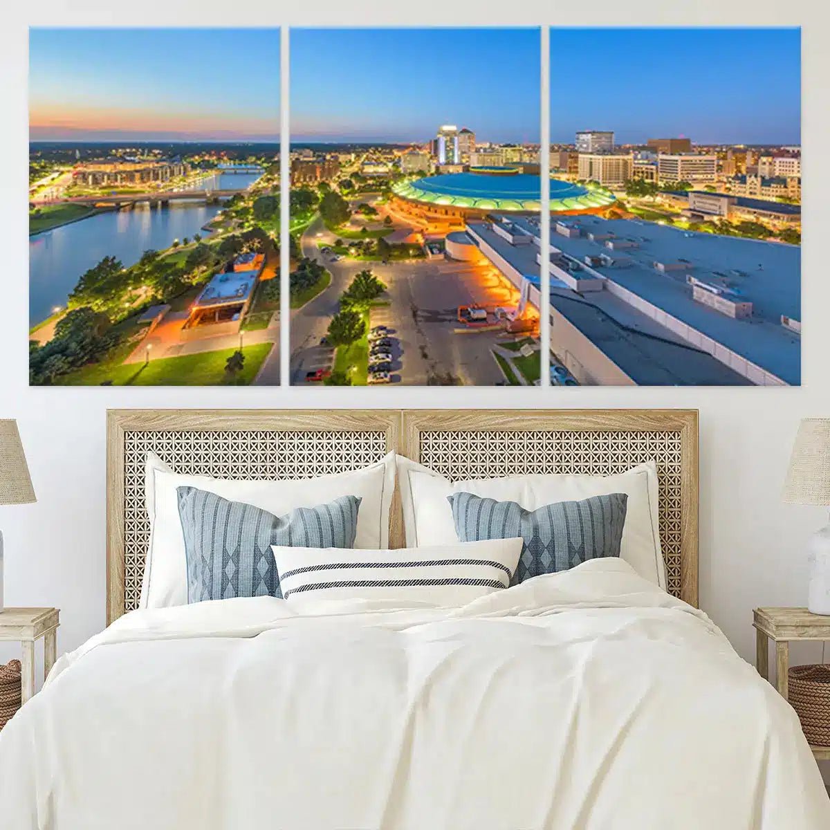 Wichita Skyline Wall Art Canvas-Stunning Canvas Prints