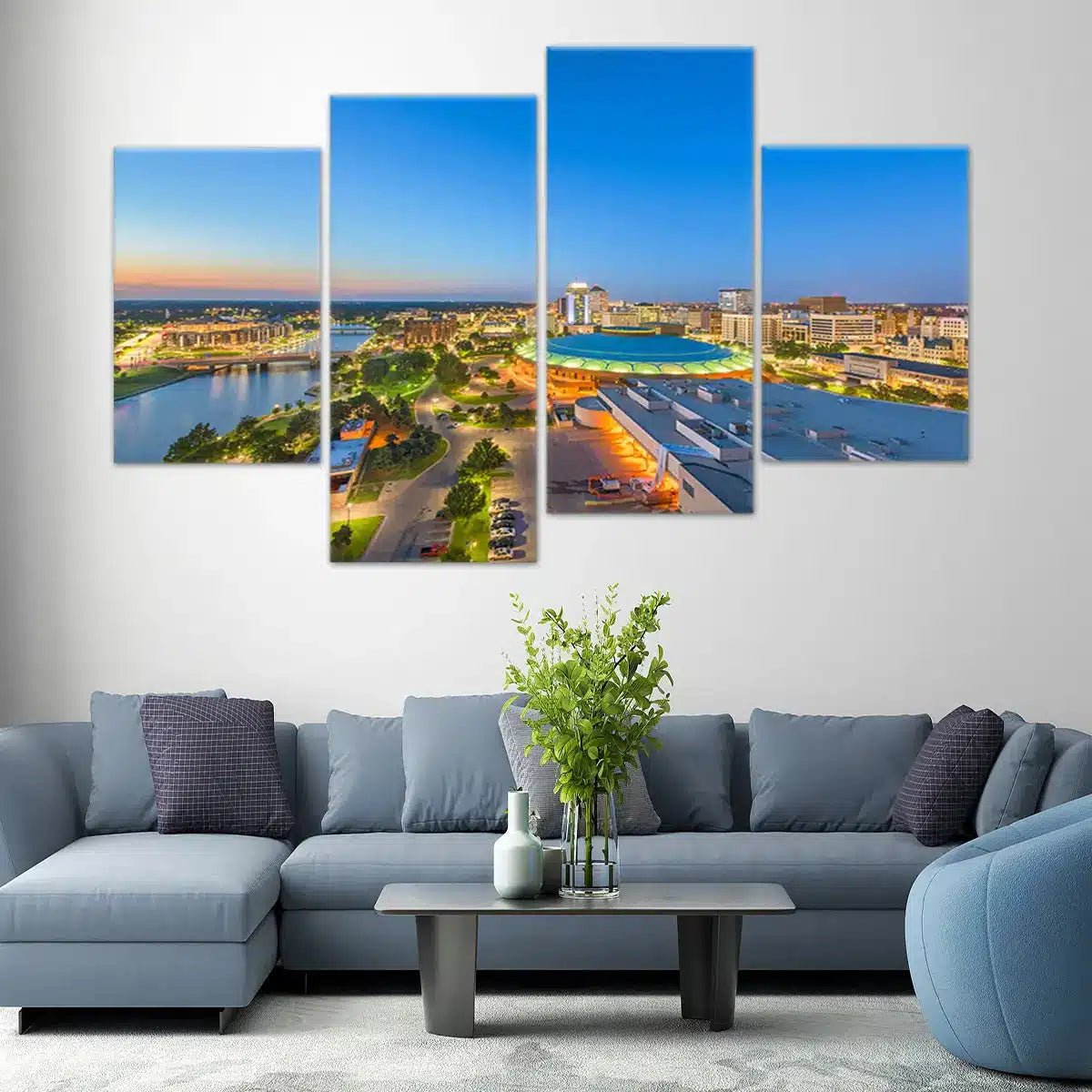 Wichita Skyline Wall Art Canvas-Stunning Canvas Prints