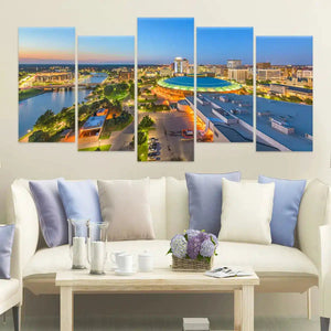 Wichita Skyline Wall Art Canvas-Stunning Canvas Prints