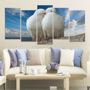 Loving Doves Wall Art Canvas-Stunning Canvas Prints