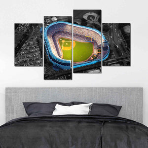 Yankee Stadium Sketch Art Canvas Print New York Yankees -  in