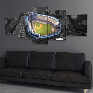 Aerial View Of Yankee Stadium, July 4th, 1961 Wall Art, Canvas