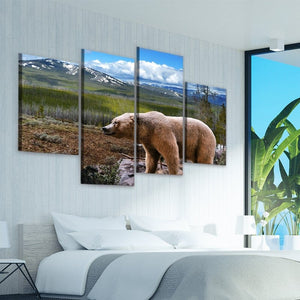 Yellowstone Grizzly Bear Wall Art Canvas-Stunning Canvas Prints