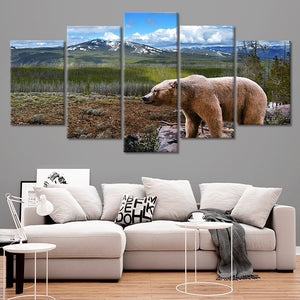 Yellowstone Grizzly Bear Wall Art Canvas-Stunning Canvas Prints