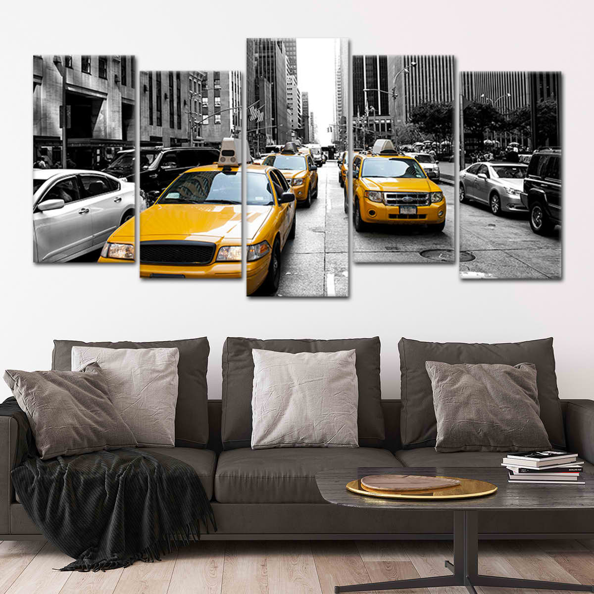 New York City Yellow Taxi Wall Art Canvas-Stunning Canvas Prints