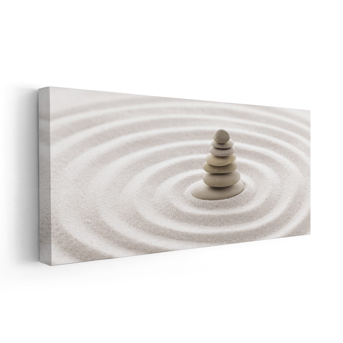 Zen Stones On Sand Wall Art Canvas Print-Stunning Canvas Prints