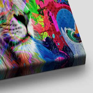 Abstract Lion Head Wall Art Canvas-Stunning Canvas Prints