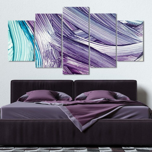 Abstract Lavender Waves Wall Art-Stunning Canvas Prints