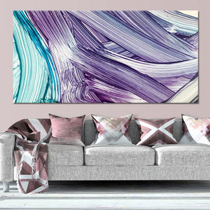 Abstract Lavender Waves Wall Art-Stunning Canvas Prints