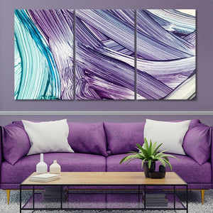 Abstract Lavender Waves Wall Art-Stunning Canvas Prints