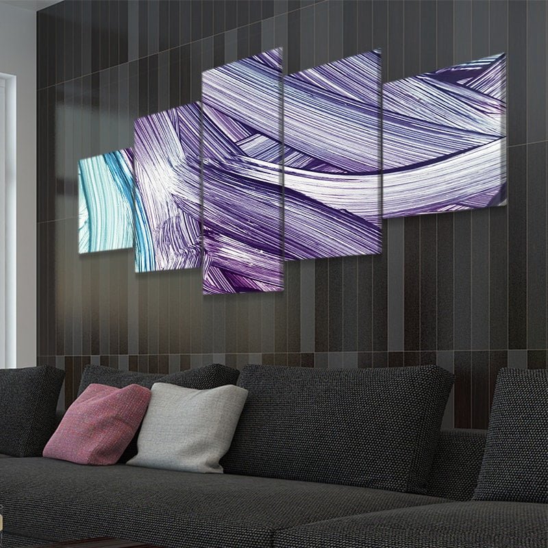 Abstract Lavender Waves Wall Art-Stunning Canvas Prints