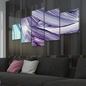 Abstract Lavender Waves Wall Art-Stunning Canvas Prints