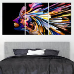 Colorful Abstract Portrait Wall Art For bedroom Wall-Stunning Canvas Prints
