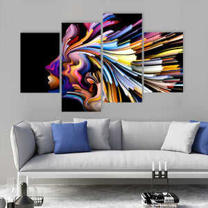 Colorful Abstract Portrait Wall Art For bedroom Wall-Stunning Canvas Prints