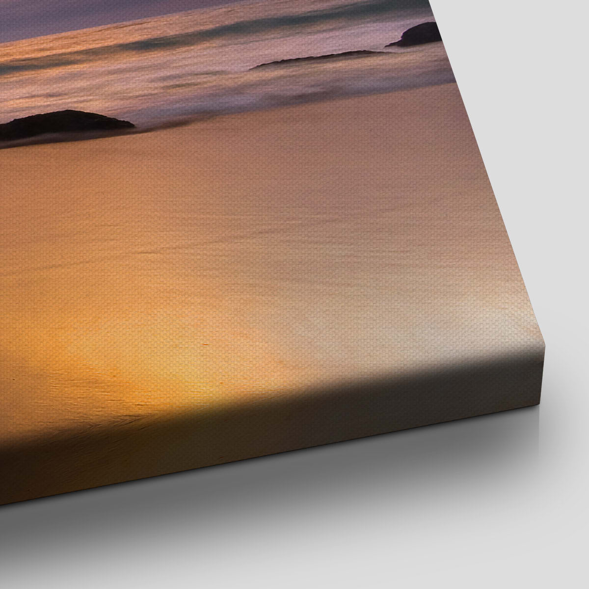 Golden Sunset Beach Wall Art Canvas-Stunning Canvas Prints