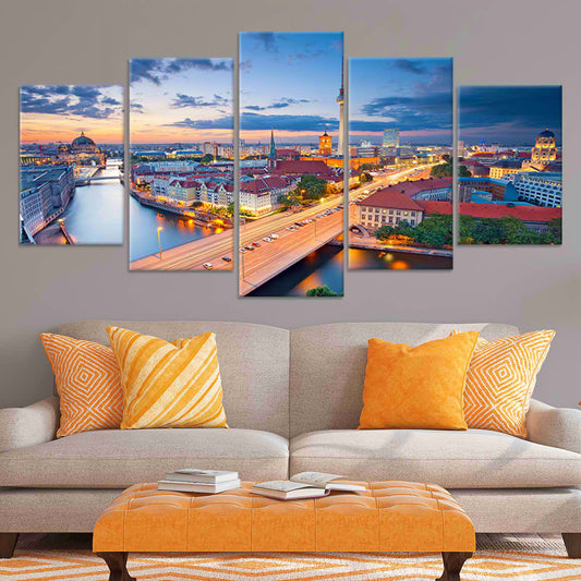 Berlin Skyline Wall Art Canvas-Stunning Canvas Prints