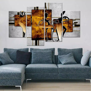 Abstract Dancers Wall Art For Living Room Wall-Stunning Canvas Prints