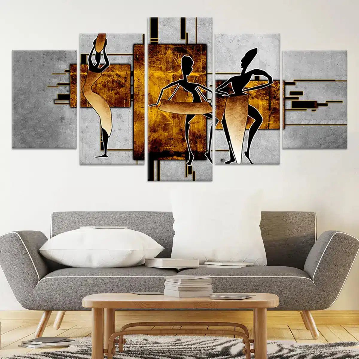 Abstract Dancers Wall Art For Living Room Wall-Stunning Canvas Prints