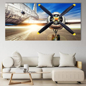 Vintage Aircraft Propeller Wall Art Canvas Print-Stunning Canvas Prints