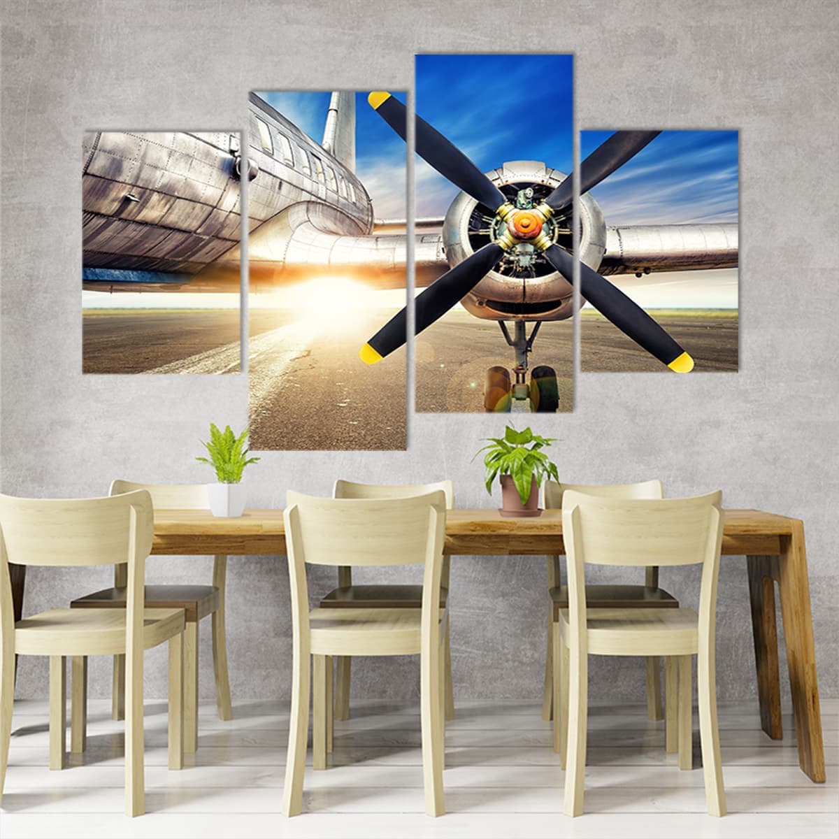 Vintage Aircraft Propeller Wall Art Canvas Print-Stunning Canvas Prints